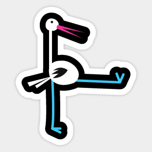 Mr Stork Sticker